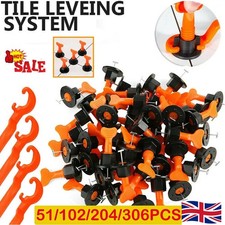 Tile Leveling System Kit Reusable Tile Spacer Wall Floor Clips 51/306pcs Tools