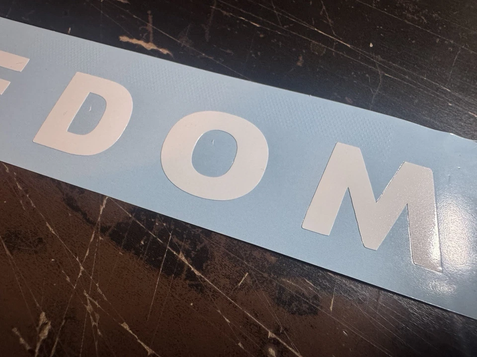 FREEDOM Vinyl Decal Sticker - Die Cut weatherproof - Charlie Kirk Patriotism USA - Image 3 of 4