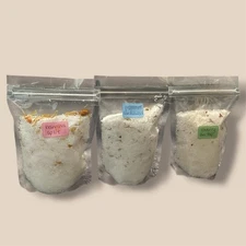 Assorted Scent Epsom Salt Botanical Variety Bath Tea Soak Set Of 3
