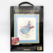 Dimensions Gold Collection ANGEL OF SPRING Cross Stitch Kit Sealed 3777 VTG HTF