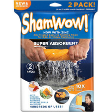Shamwow Original Super Absorbent Multi-purpose Cleaning Shammy Chamois Towel