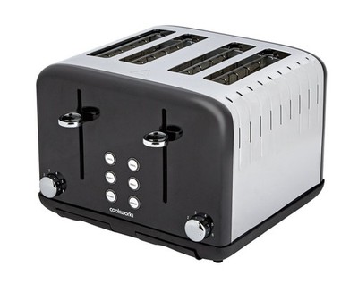Cookworks Pyramid 4-Scheiben-Toaster - schwarz