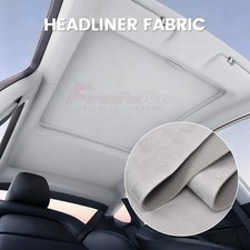 Gray Suede Headliner Fabric Foam Backed for Car Roof Liner Upholstery 180"x60"