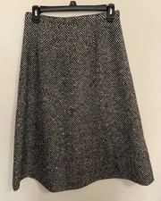 Vintage Pendleton Women s Skirt 100 Wool Lined Black/gray A Line Waist 26