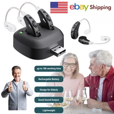 JINGHAO Rechargeable Hearing Aid Sound Device Hearing Amplifier for Elderly GIFT