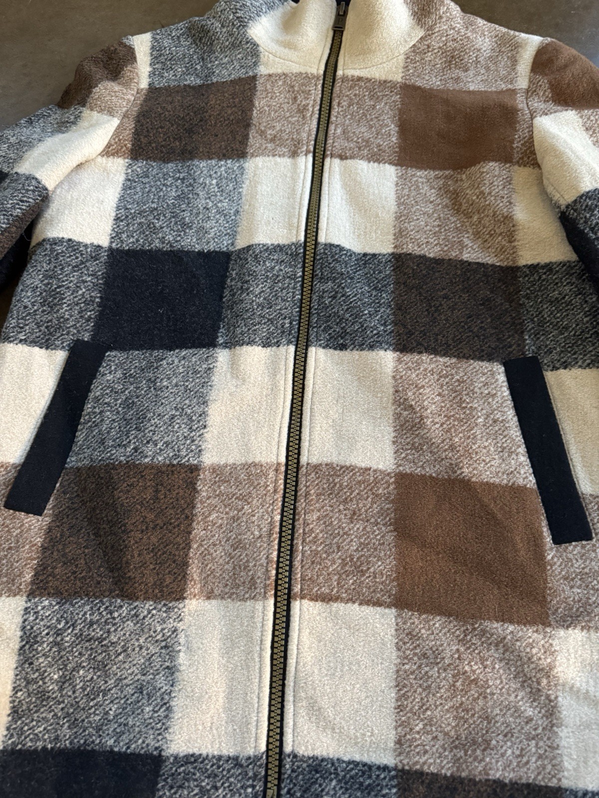 Pendleton Wool Blend Walker Coat Jacket Maroon Pl… - image 2