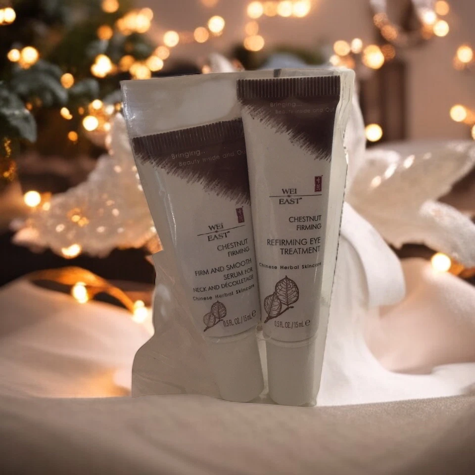 Tratamiento y suero reafirmante para ojos WEI EAST castaño/soja negra para cuello - 0,5 oz Foto 3 de 4