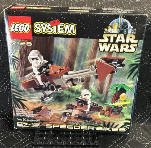 LEGO Star Wars Speeder Bikes 7128 Complete Vintage w/ Box