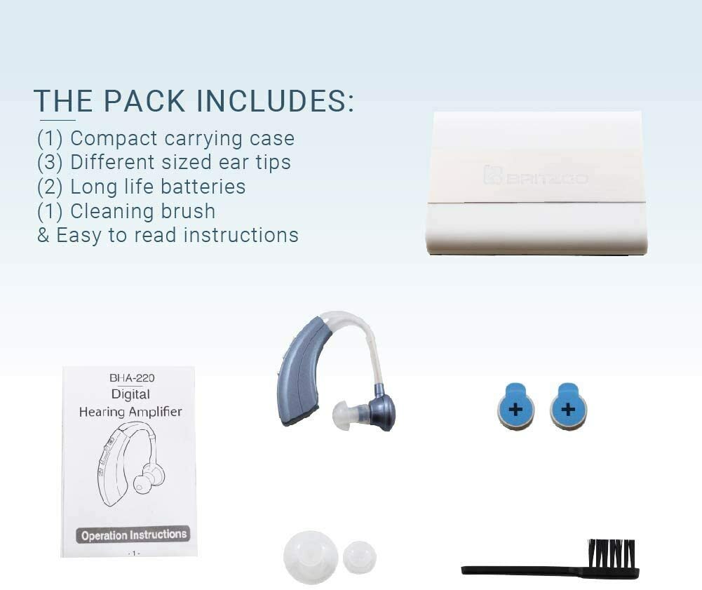 Britzgo Personal Digital Hearing Aid Amplifier Bha220 "FDA Approved