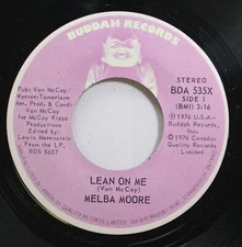 Hear! Northern Soul Canadian Import 45 Melba Moore - Lean On Me / One Less Morni