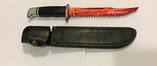 Scream Ghostface knife prop / Sheath Custom Hacksaw Tactical Edge Bloody