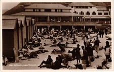 Sun Bathing New Pavilion Muizenberg Cape Town RPPC Real Photo Postcard 1920s