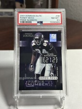 2001 Donruss Elite Prime Numbers Randy Moss # 1/10 PSA 8.5