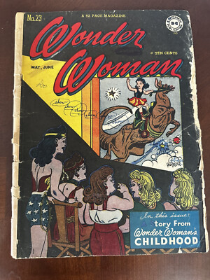 Wonder Woman 1942 Series #23 1st appear of Young Princess Diana & Amelia Earhart