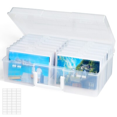 Lifewit Photo Storage Box 4x6 Photo Case, 14 Inner Photo Keeper