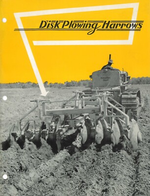 Rome Plow Company Brochure A BA LA WA HA Bush & Bog Disk Plowing Harrows