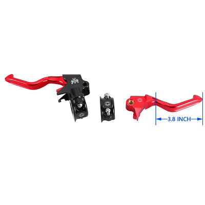 Red Easy Pull Clutch Brake Control Lever For Harley 96-03 XL 96-14 Softail FXSB