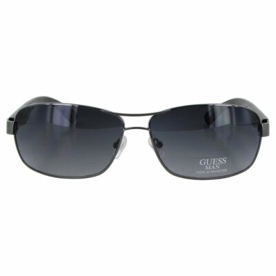 トータルアップ GUESS MAN GU6687 6687 GUN-35 BLACK GUN METAL FRAME LENSES