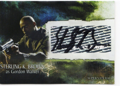 Supernatural Season 3 Auto Autograph A21 Sterling K. Brown as Gordon Walker