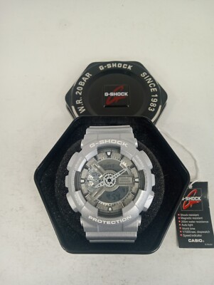 Casio G-SHOCK GM110SCM-1A Metallic Silver Stainless Steel Watch Men's Watch