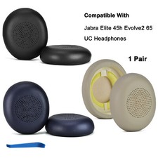 1Pair Ear Pads Cushion Cover Replace For Jabra Elite 45h Evolve2 65 UC Headset