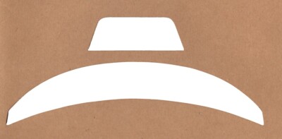 NOS MATTE White Bumper Decals for  Riddell SpeedFlex 20mil 3M