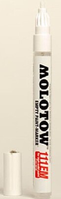 Molotow 2mm Empty Pump Marker w/Clear Measuring Guide Panel (Cd) - #111000