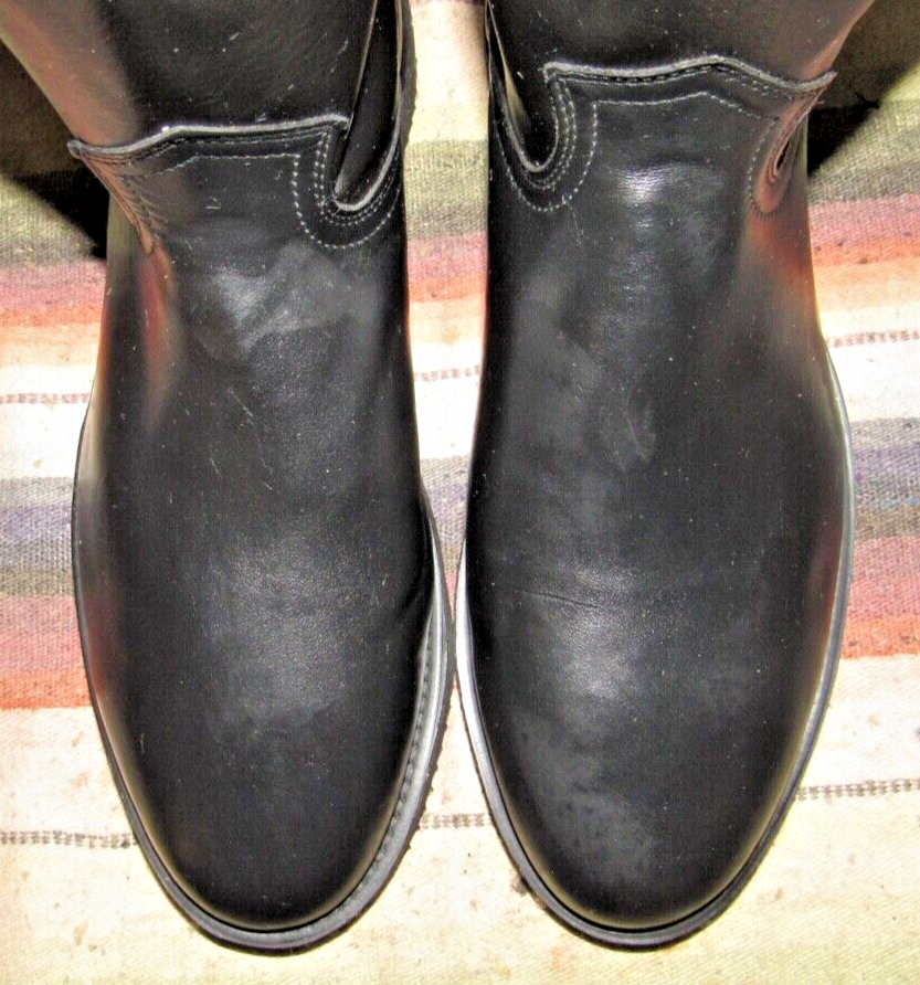 Mens Westex Black Leather Work / Cowboy Boots 7.5 EE Lady 9 Mens Westex Black Leather Work / Cowboy Boots 7.5 EE Lady 9