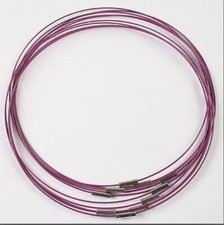 10pcs purple 16" Stainless Steel Chain Necklace magnetic Clasp sw14-1