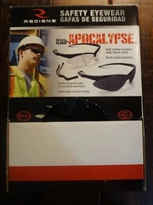Box of 9 Radians Clear Rad-Apocalypse Safety Glasses, New and Unused!!