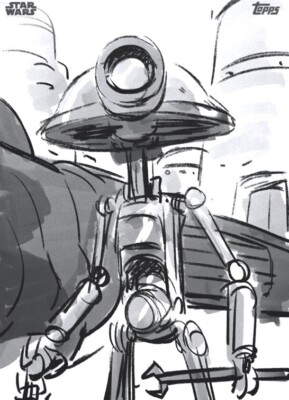 [DIGITAL CARD] Topps Star Wars - Pit Droid - Phantom Menace 22 W1 - Sketch