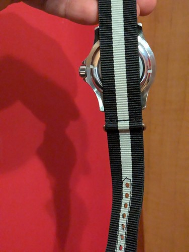 Reloj de buceo automático Glycine Combat Sub GL0083 esfera negra + pulsera OEM equipada - Imagen 8 de 22