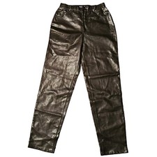 Vintage 90s Versace Jeans Couture Snakeskin Brown Pants 29 43 27 X 30.5 RARE