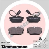 Zimmermann BremsbeläGe Hinten FüR VW Transporter IV Bus Sharan Seat Alhambra