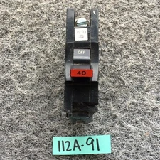FPE Federal Electric NA140 1 Pole 40 A1" Thick Wide Stab-Lok Circuit Breaker