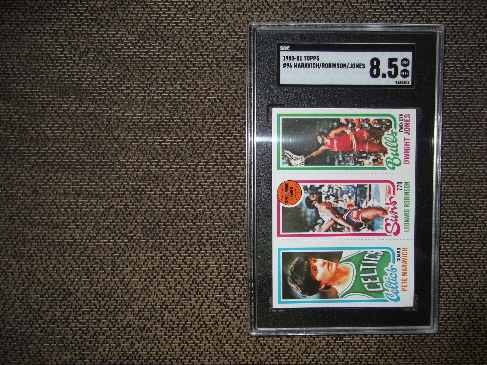 1980-81 TOPPS BASKETBALL ROBINSON, JONES, PETE MARAVICH SGC 8.5, Nice ...