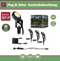 Paulmann Plug&Shine Led Gartenspot Sting Basisset Insekt 3X6,3W 75VA IP67 2200K