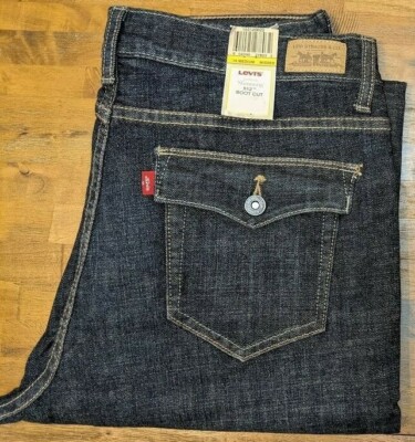 LEVI'S 512 Perfectly Slimming Boot Cut Jeans - Women's 16 Medium (Dark Wash) NWT