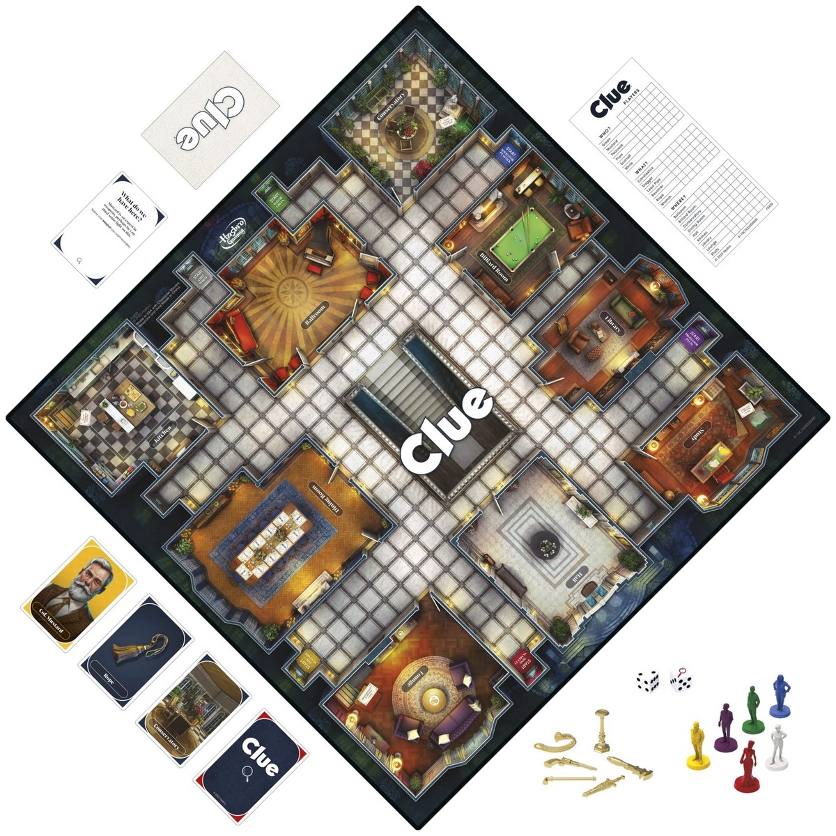 Clue Game Reimagined Mystery Board Game With Characters And Clue