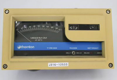 12533 THORNTON MEGOHM-CM RESISTIVITY ANALOG METER TYPE 822 | eBay