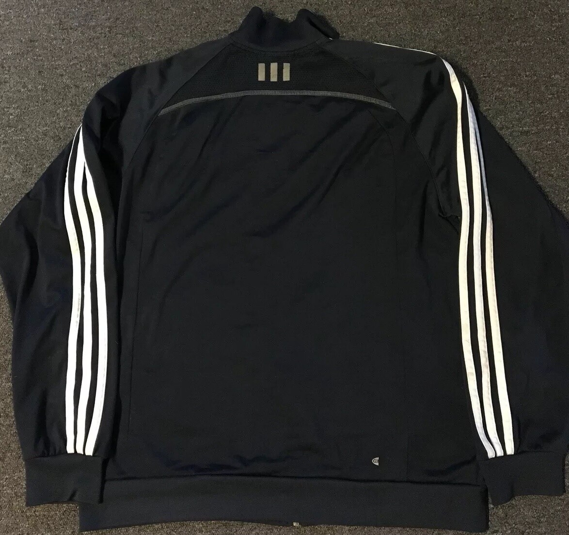 Men's Adidas Clima365 Track Jacket M Black Striped Vented