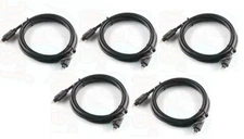 5 (Five) Monoprice 6' Toslink Digital Audio Fiber Optic Cable TT-50-06