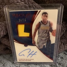 2018-19 Immaculate Aaron Holiday Rookie Patch Acetate Auto Red 14/25 True RPA! 