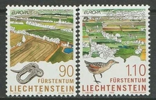 EDSROOM-7282 Liechtenstein 1136-37 MNH 1999 Complete Europa