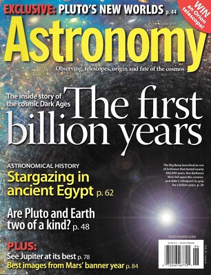 Astronomy Magazine June 2006 First Billion Years Stargazing Egypt Pluto Earth Ju
