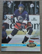 1991-92 Topps Stadium Club Bryan Marchment #384 Rookie RC