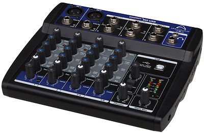 WHARFEDALE PRO CONNECT 802 USB 6 Ch. MISCHPULT PA LIVE STUDIO DJ MIXER BAND BAR