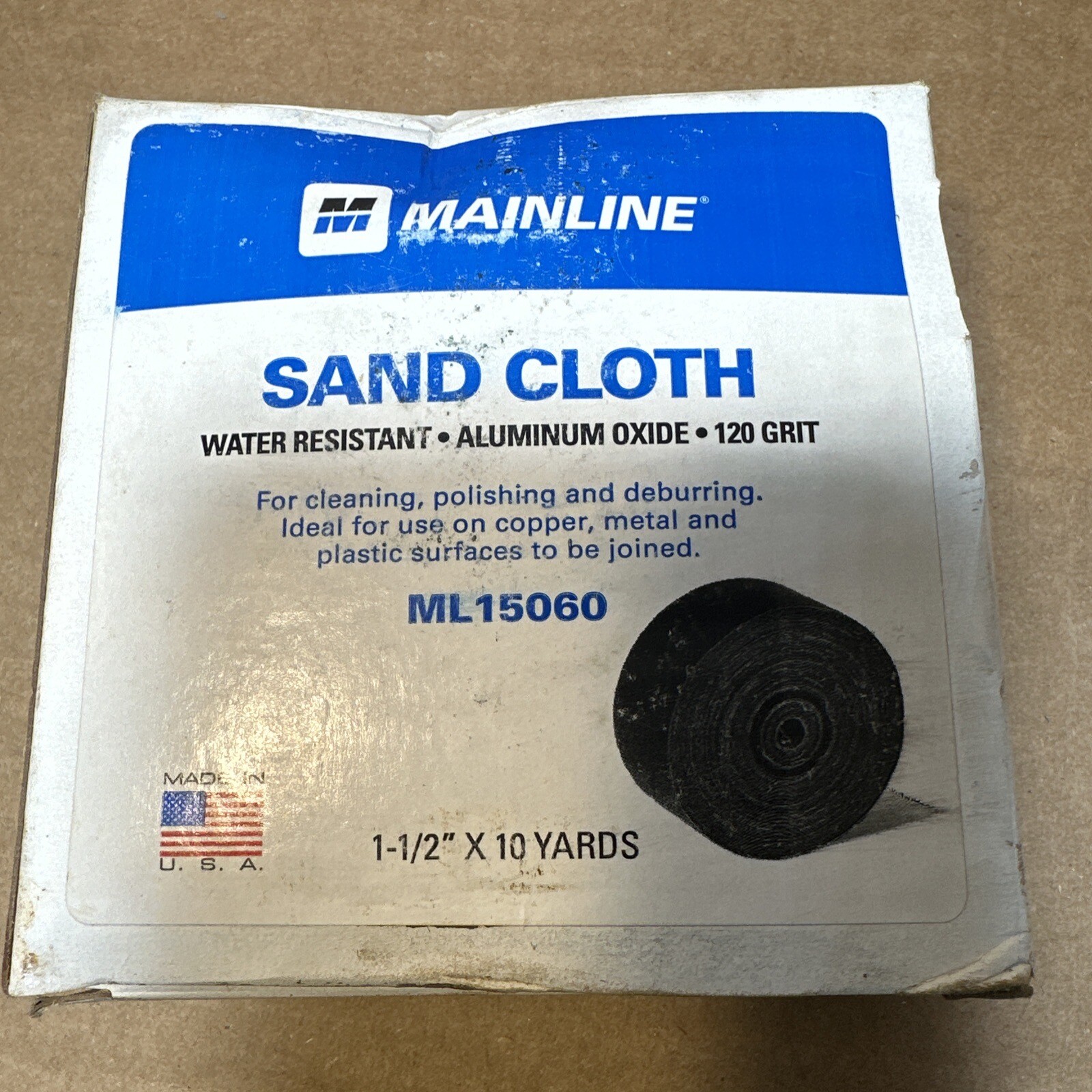Abrasive Cloth 1-1/2" X 10 yd 120 Grit Sand Cloth Ml15060 Ml15070 Open Mesh Lot