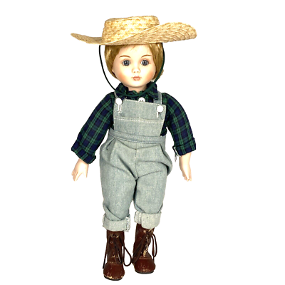 #ad Signed Marian Yu Country Boy 13” Porcelain Doll $30.00