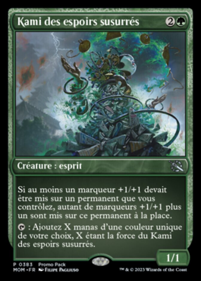 Carte Magic MTG - Kami Des Espoirs Susurrés (Kami Of Whispered Hopes) - Version Française - État Near Mint